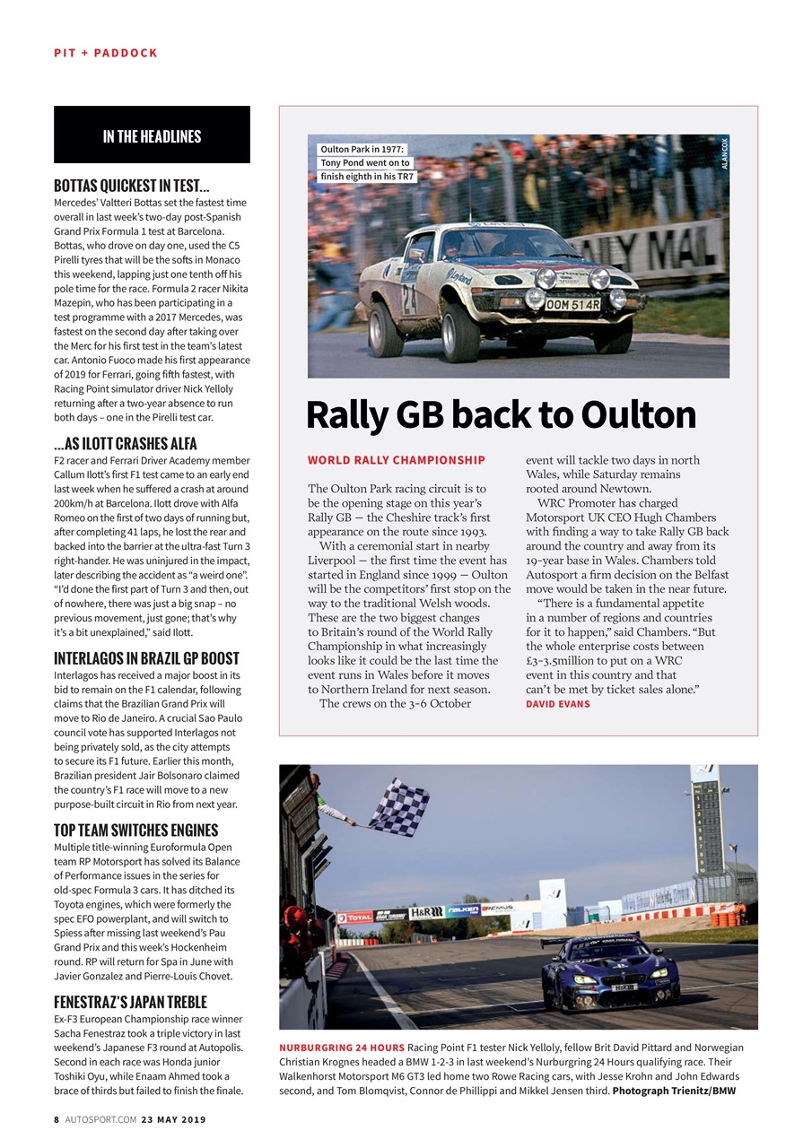 Autosport Preview Pages