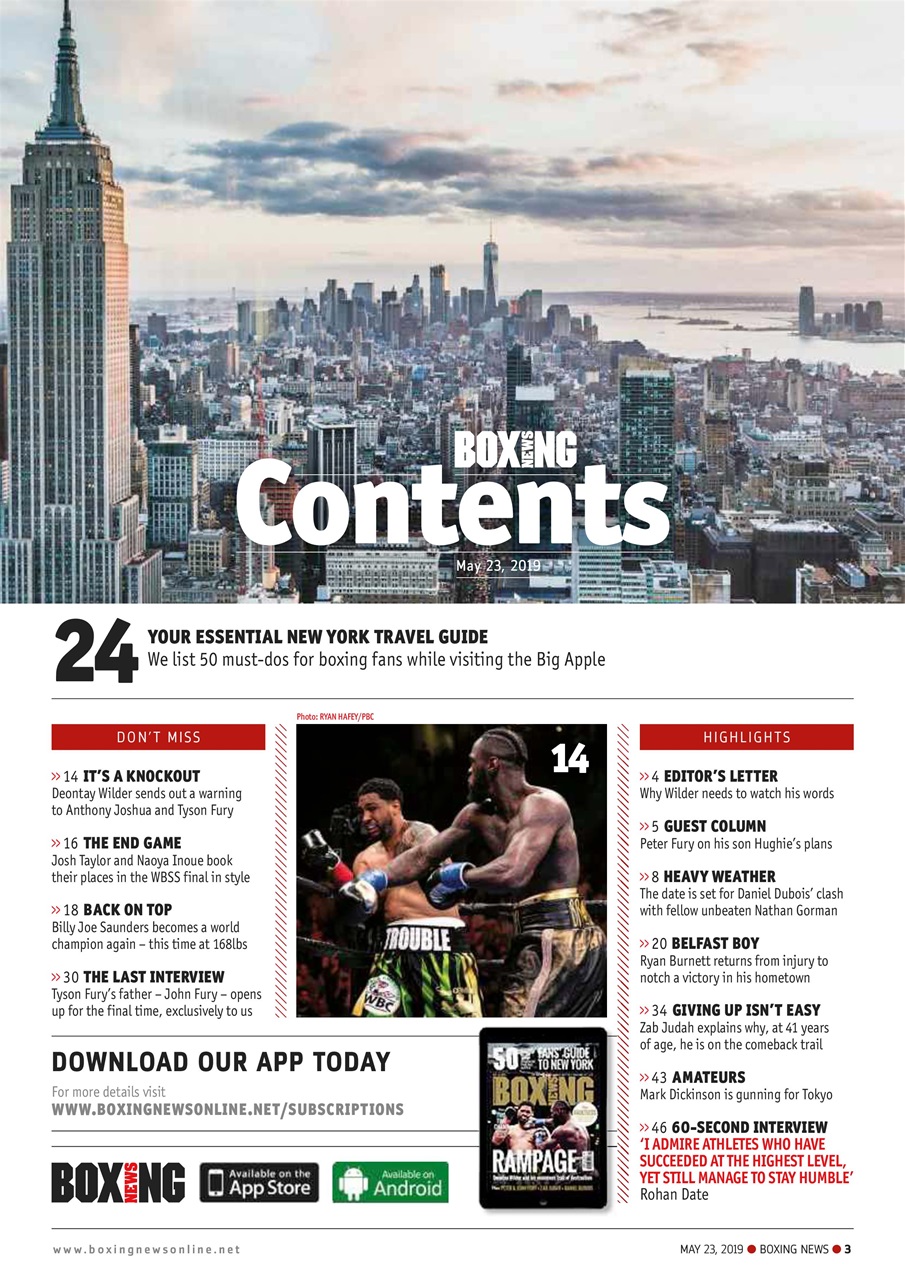 Boxing News Preview Pages