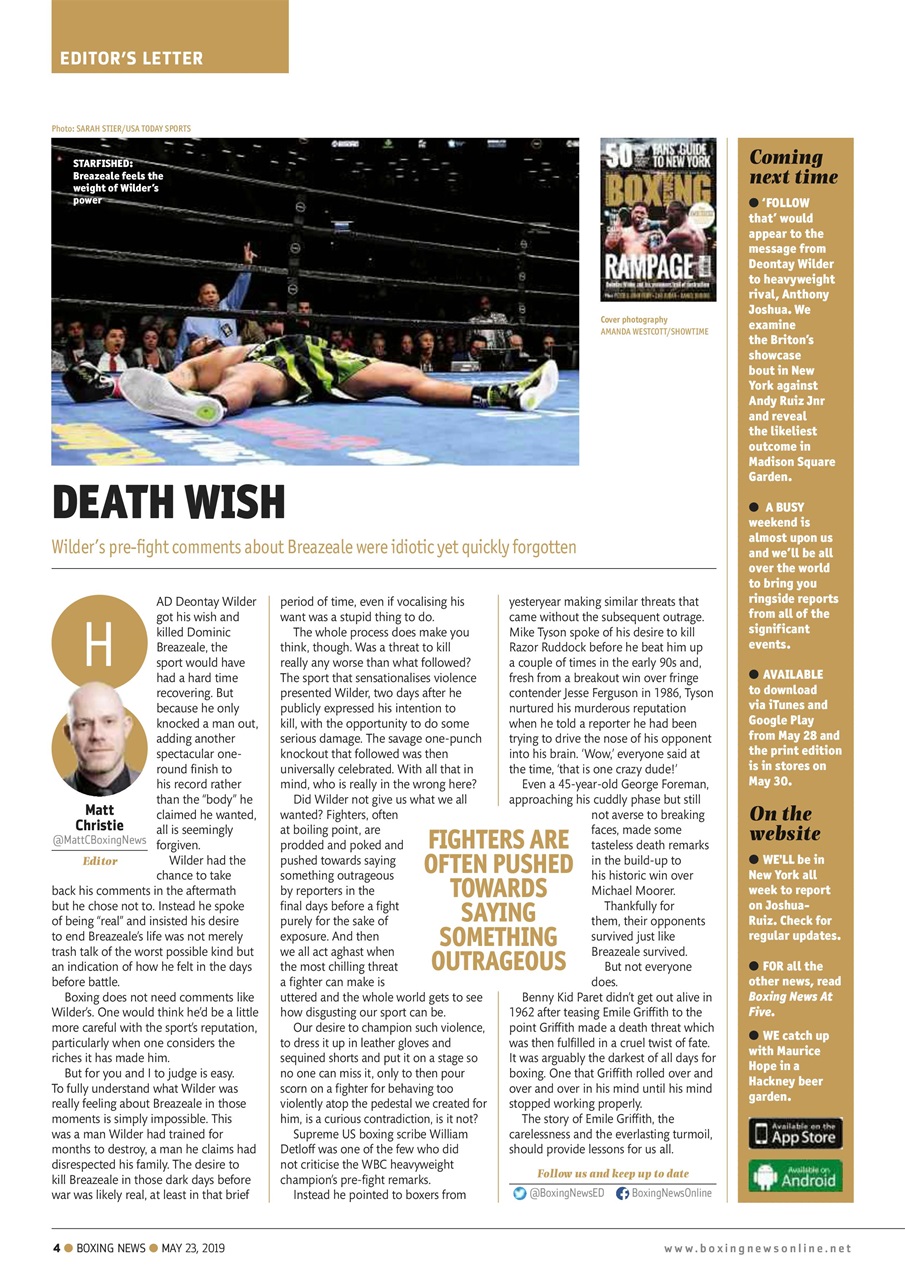 Boxing News Preview Pages