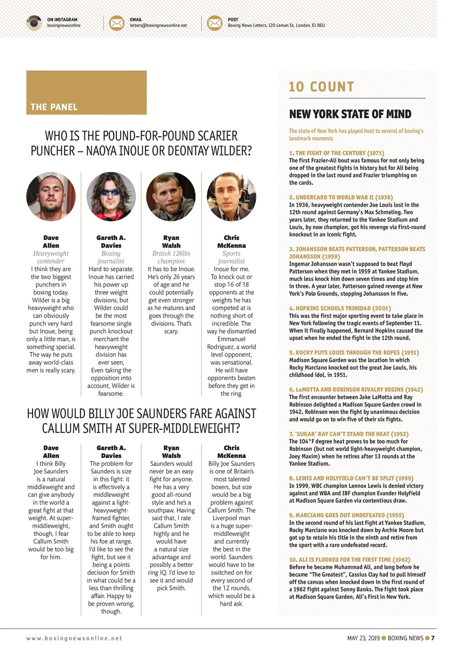 Boxing News Preview Pages