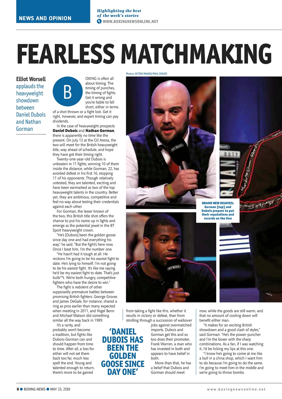 Boxing News Preview Pages