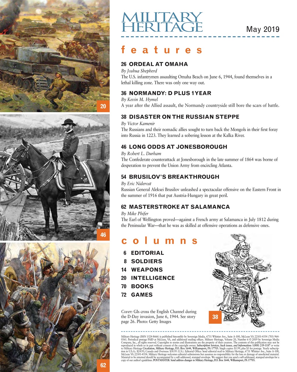 Military Heritage Preview Pages
