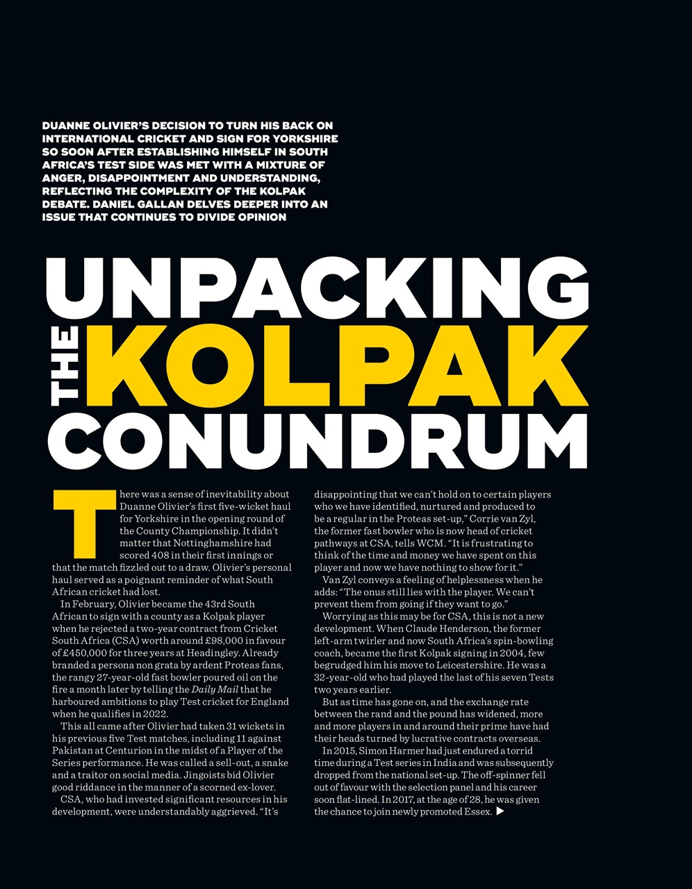 Wisden Cricket Monthly Preview Pages
