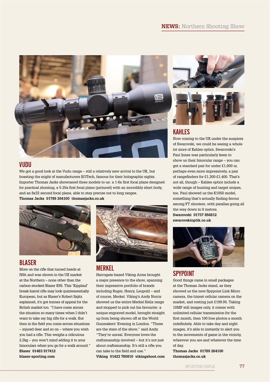 Sporting Rifle Preview Pages