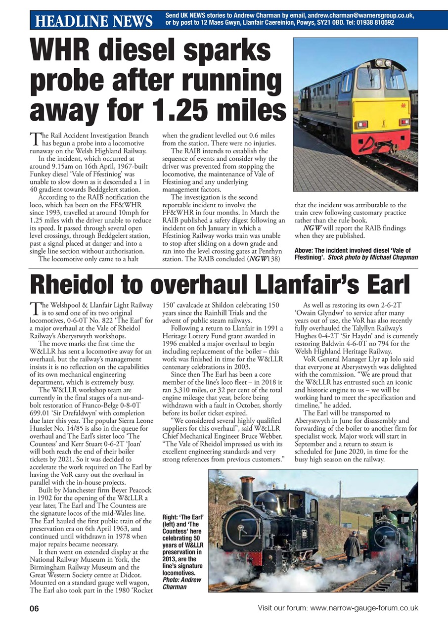Narrow Gauge World Preview Pages