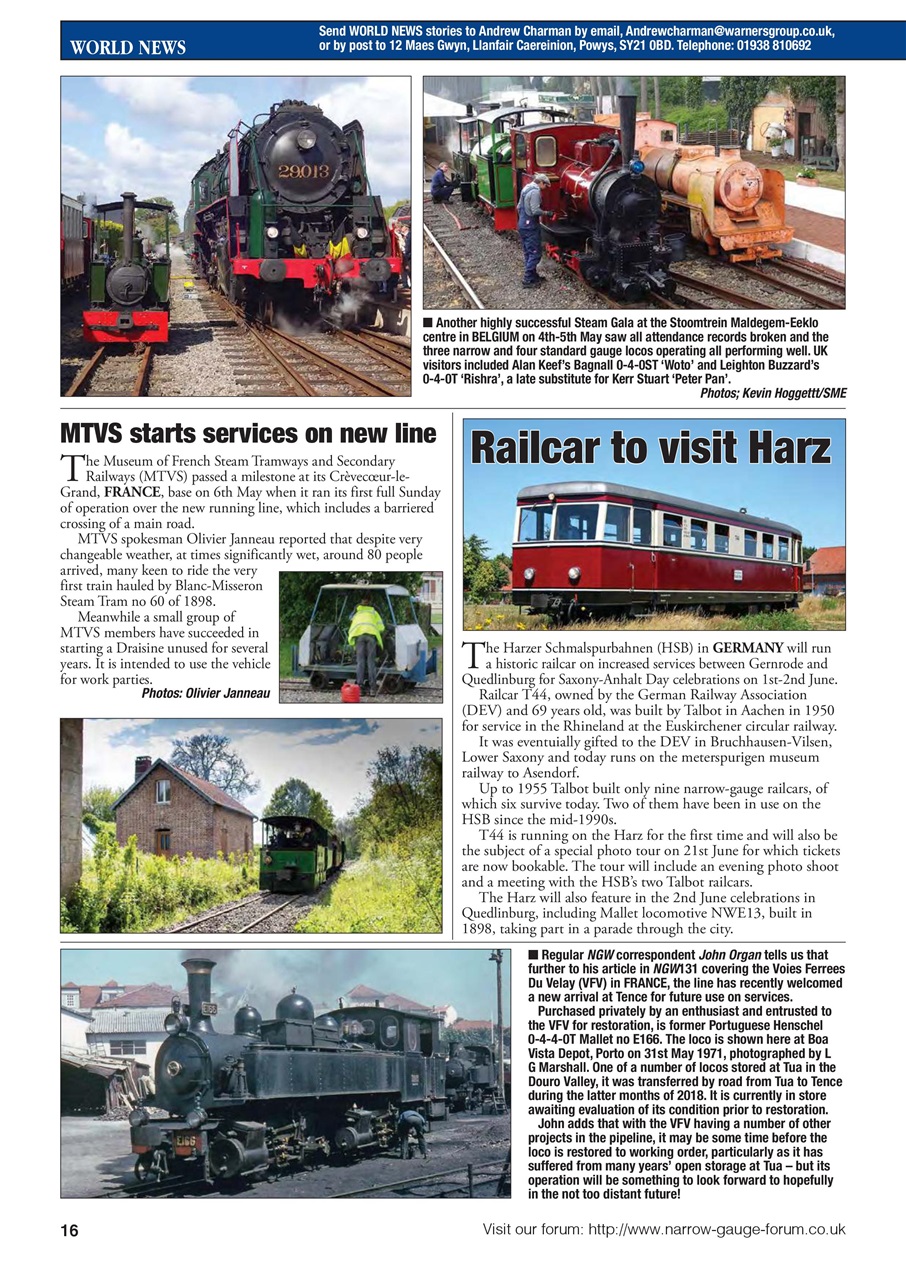 Narrow Gauge World Preview Pages