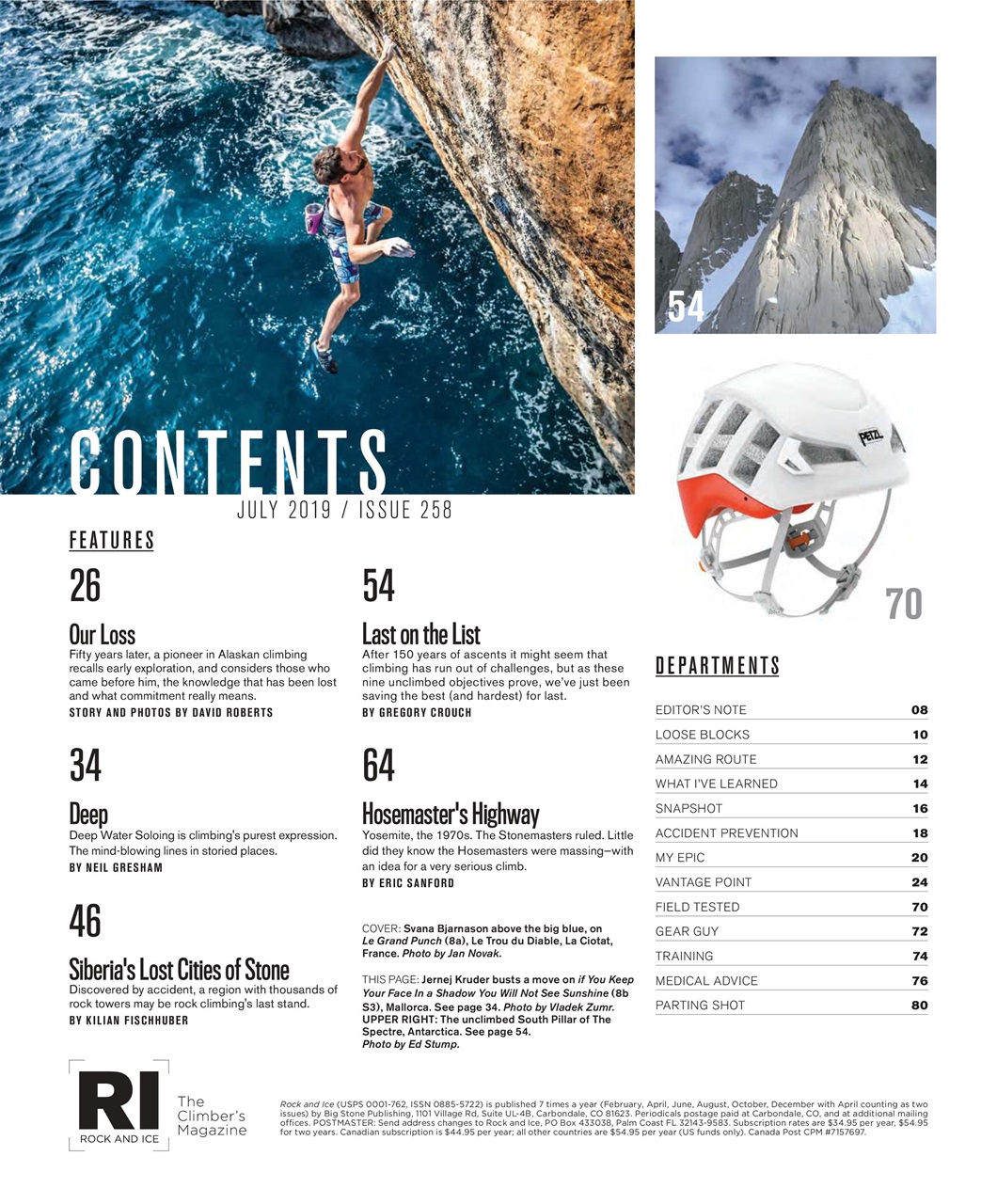 Rock and Ice Preview Pages