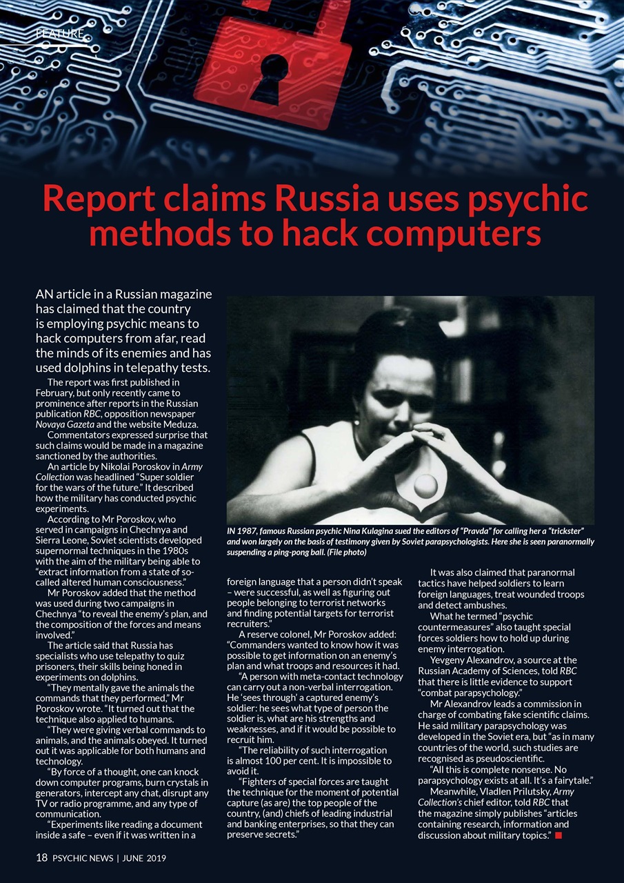 Psychic News Preview Pages