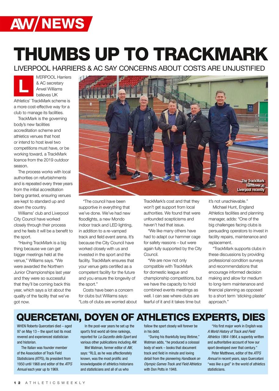 AW – Athletics Weekly Magazine Preview Pages