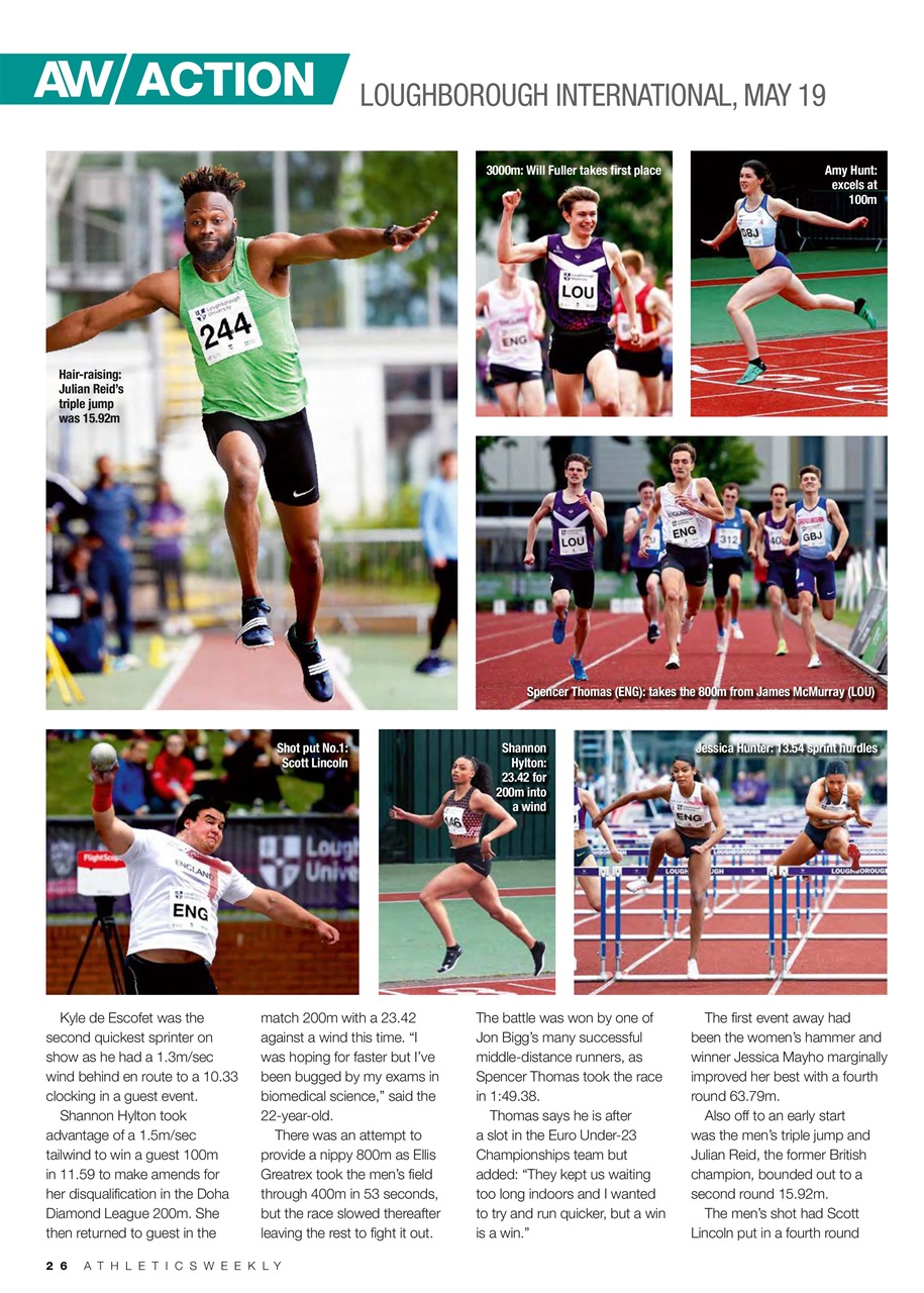AW – Athletics Weekly Magazine Preview Pages