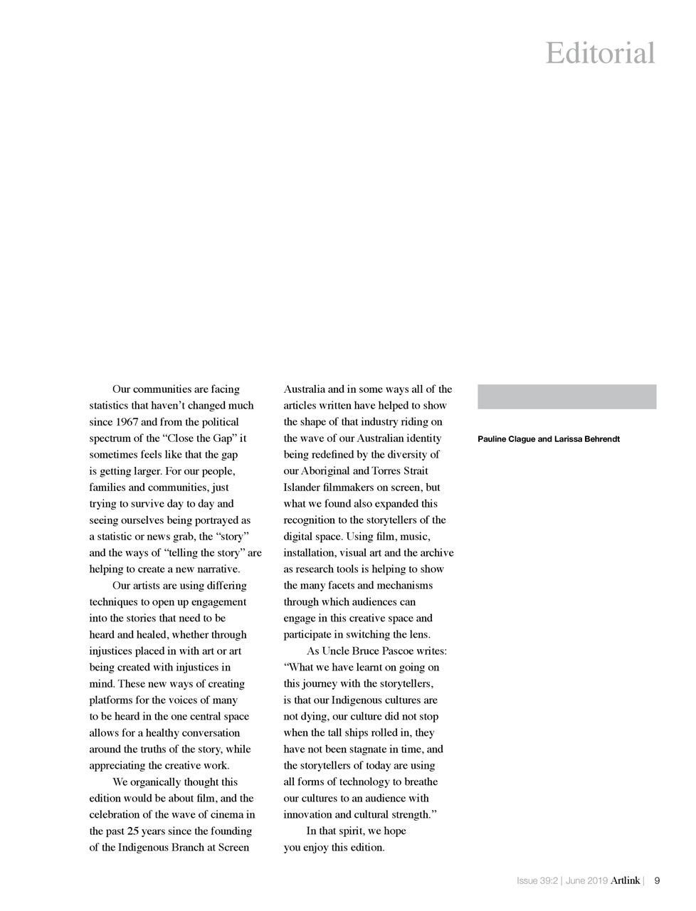 Artlink Magazine Preview Pages