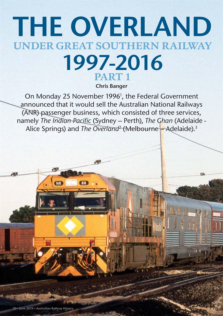 Australian Railway History Preview Pages