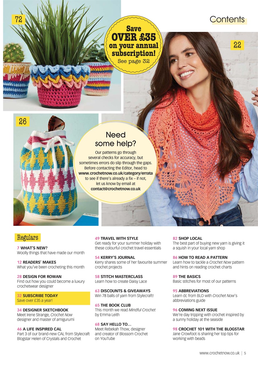 Crochet Now Magazine Preview Pages