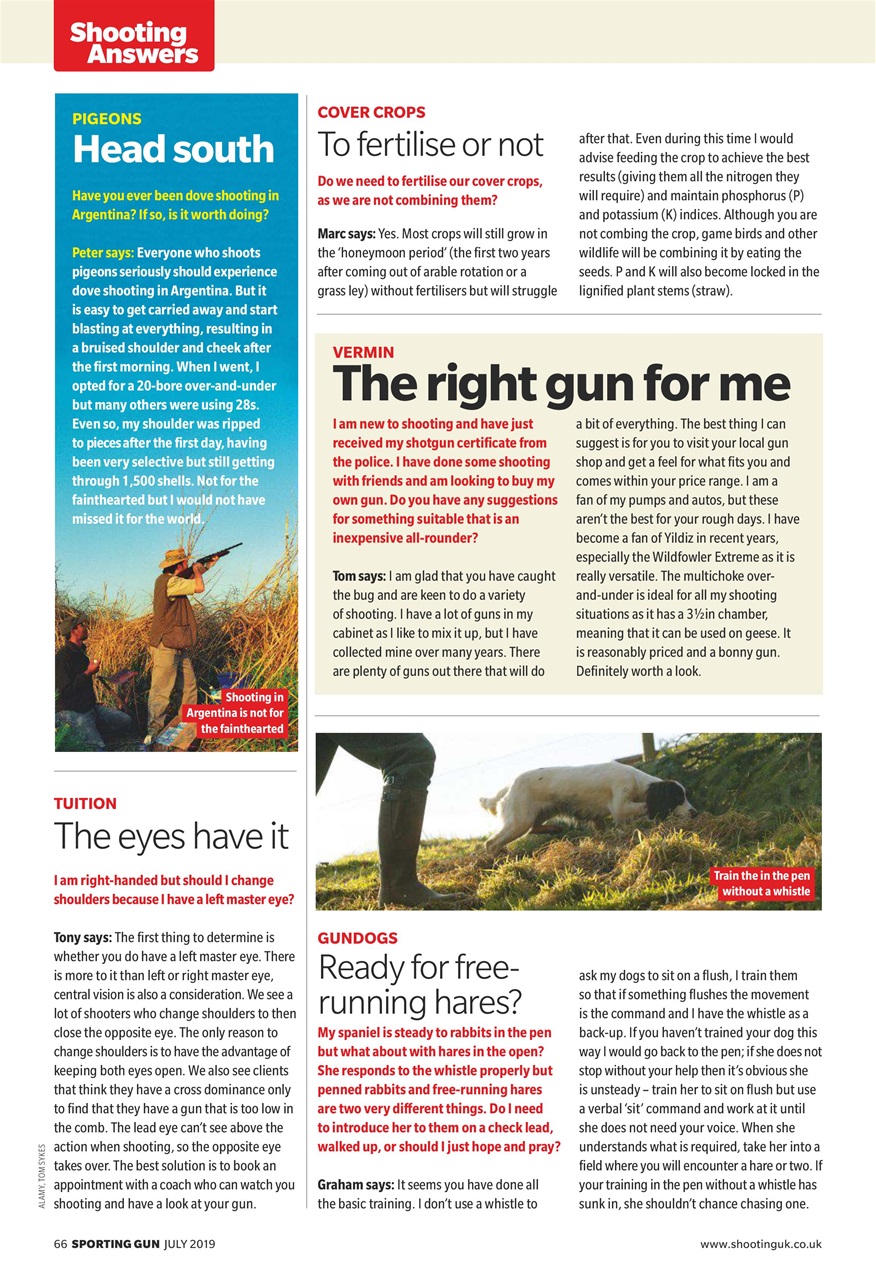 Sporting Gun Preview Pages