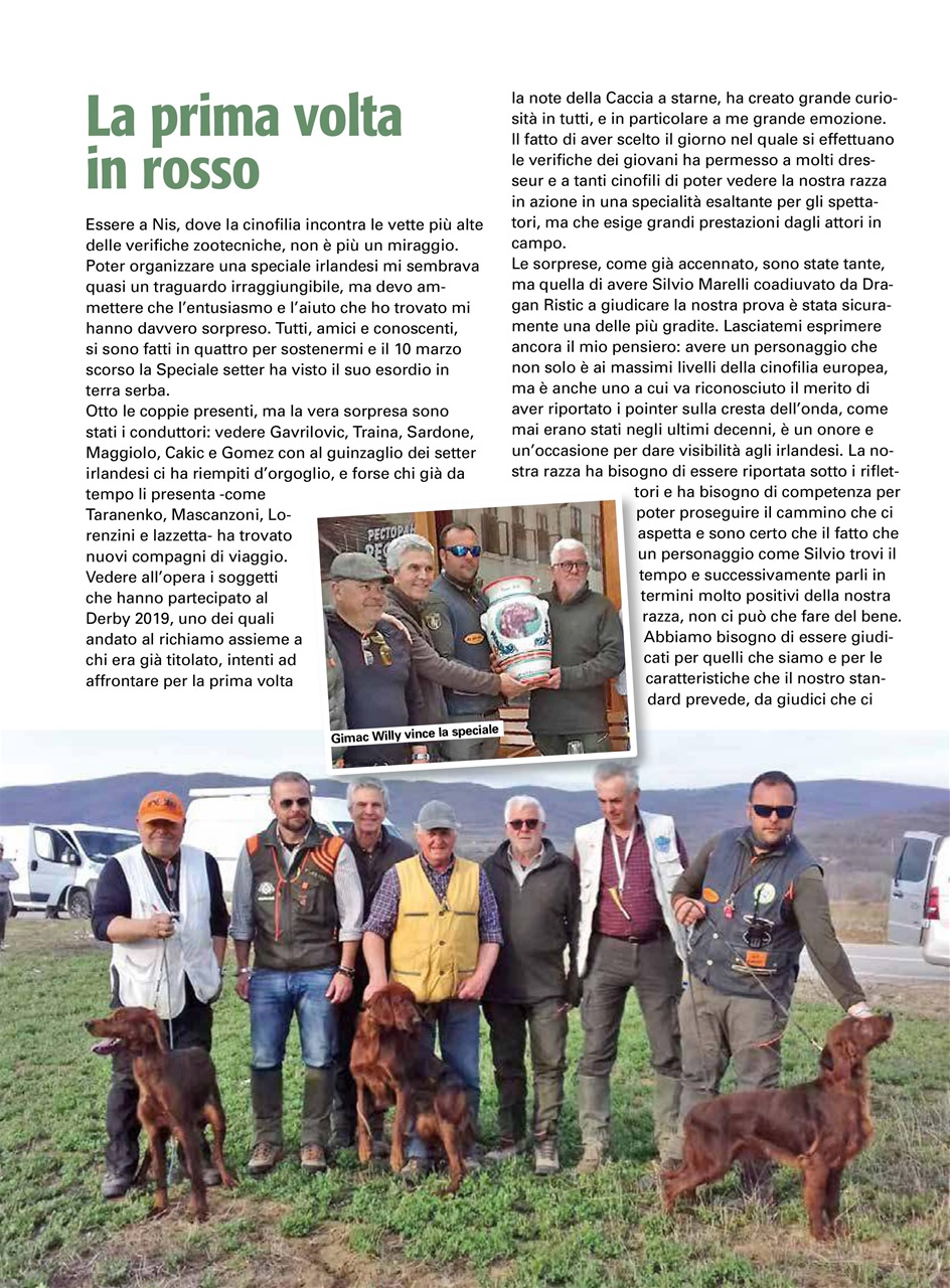 La Gazzetta Della Cinofilia Venatoria Preview Pages