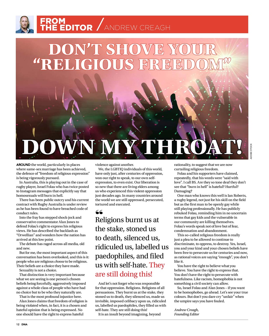 DNA Magazine Preview Pages