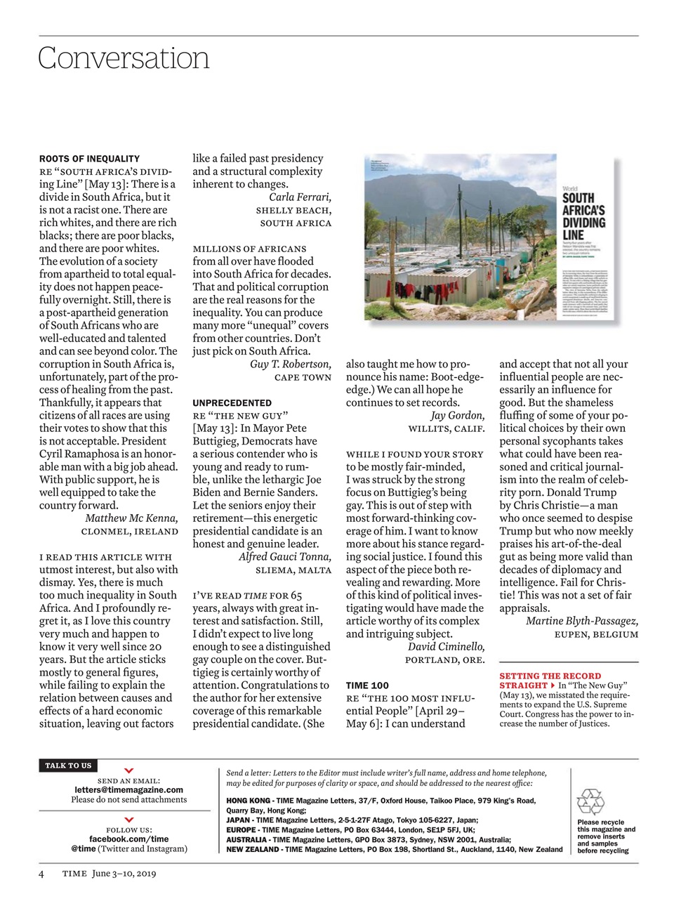 TIME Magazine Europe Preview Pages