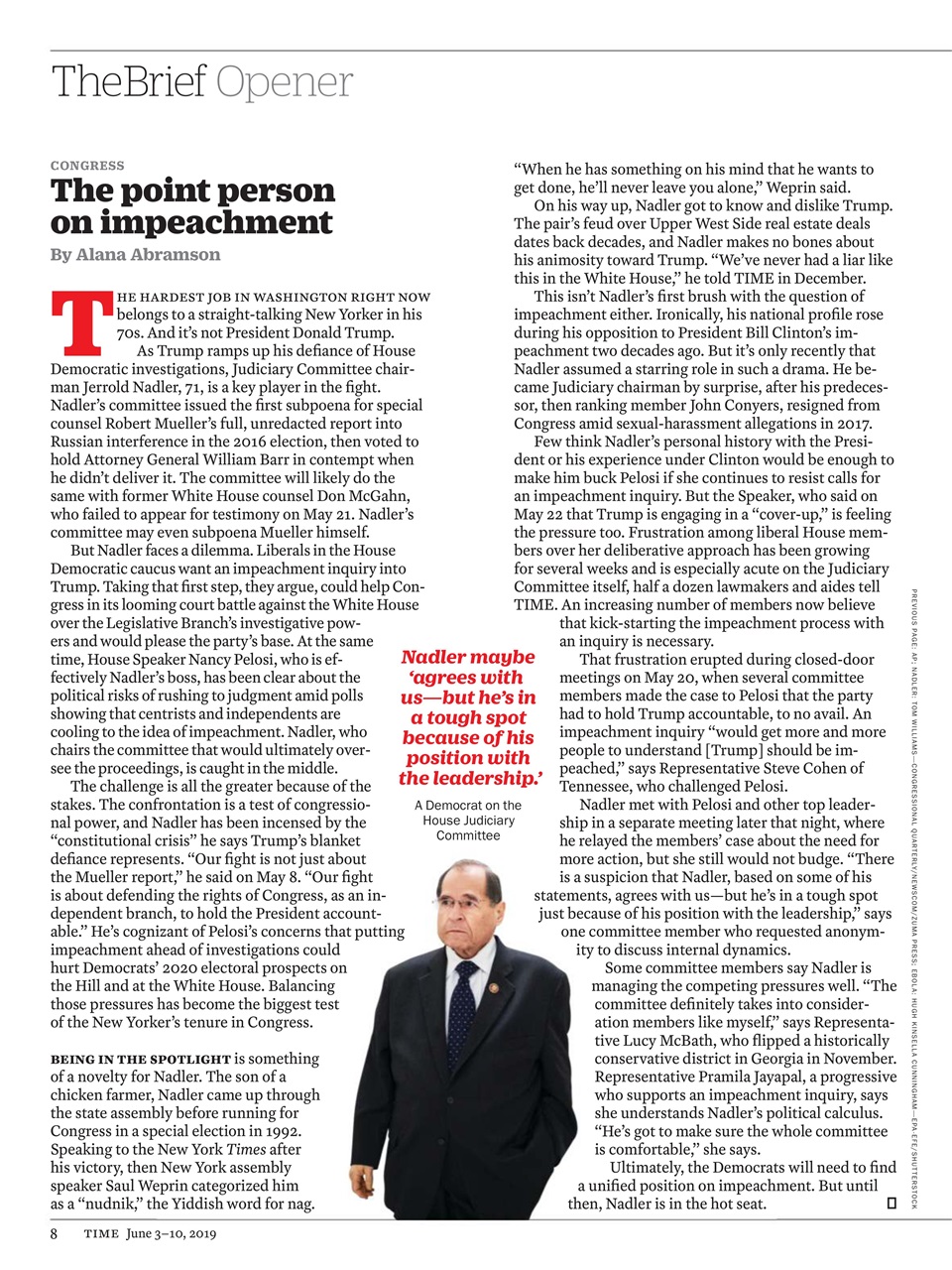 TIME Magazine Europe Preview Pages