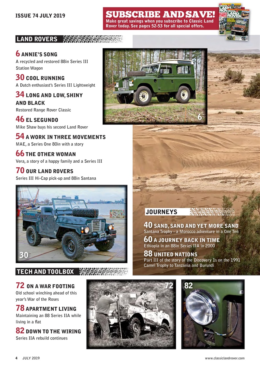 Classic Land Rover Magazine Preview Pages