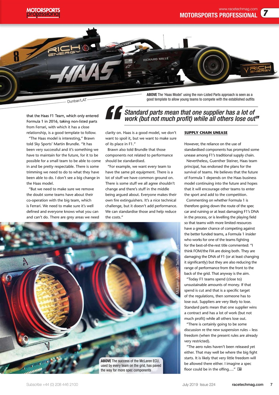 Race Tech Preview Pages