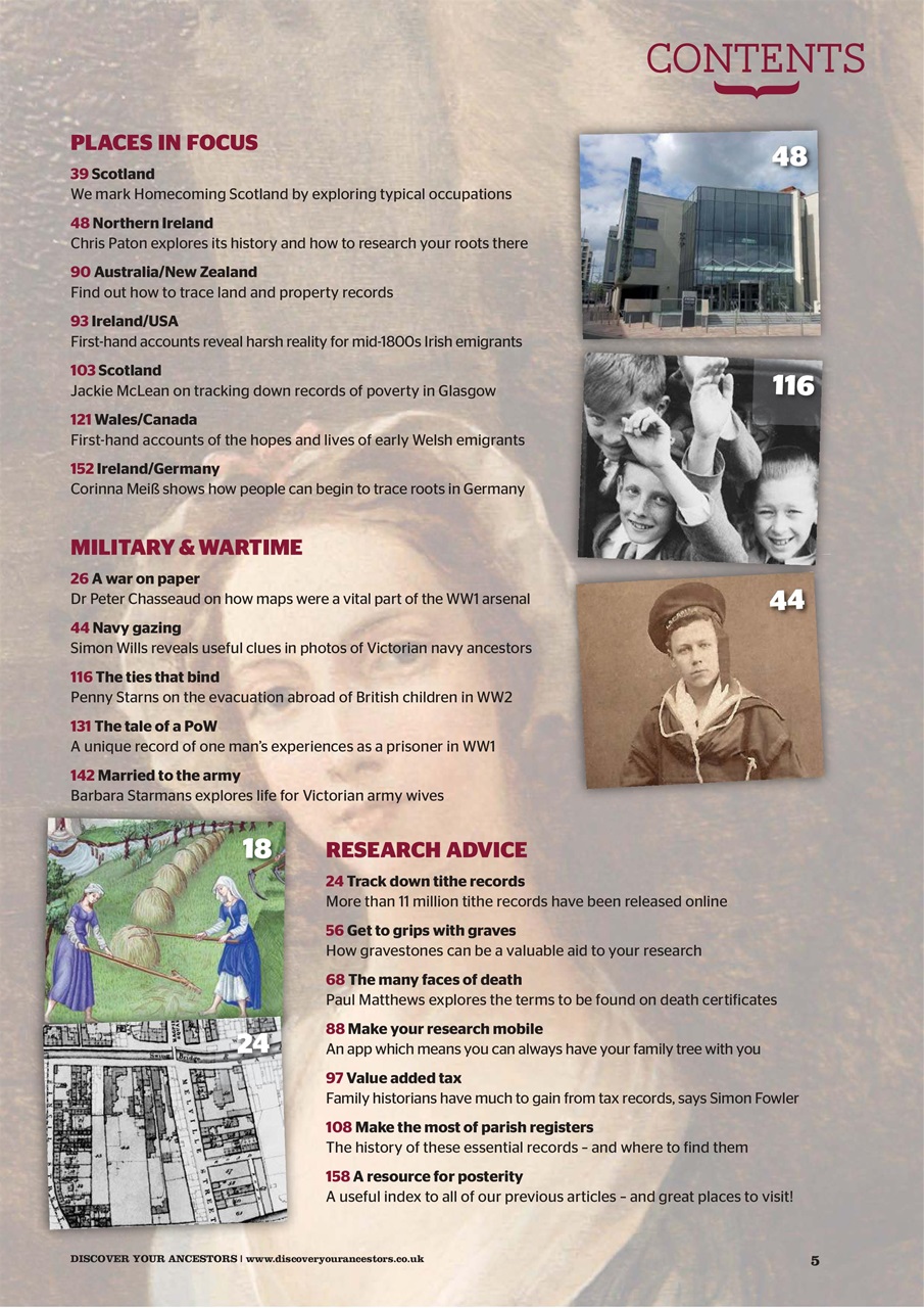 Discover Your Ancestors Preview Pages