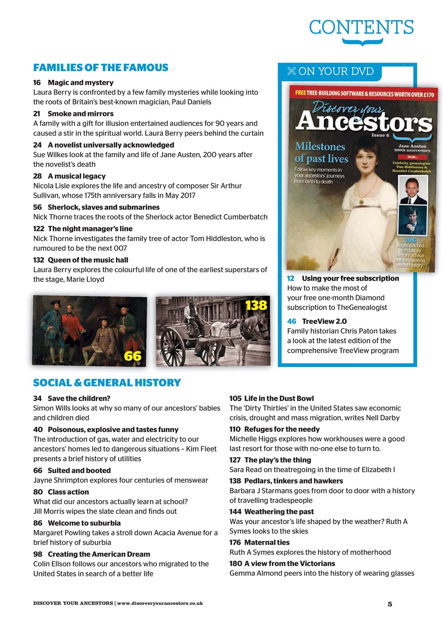 Discover Your Ancestors Preview Pages