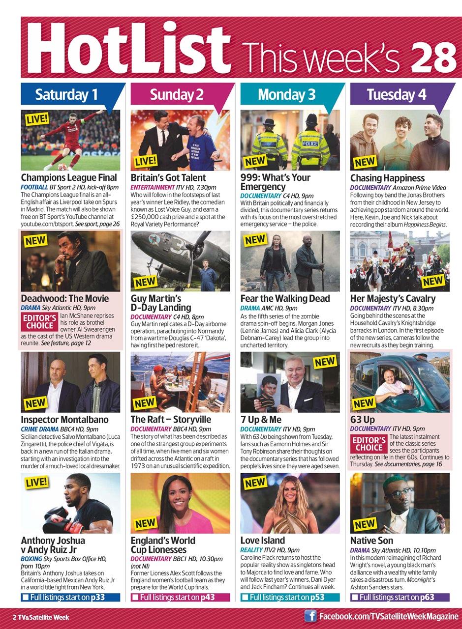 TV & Satellite Week Preview Pages