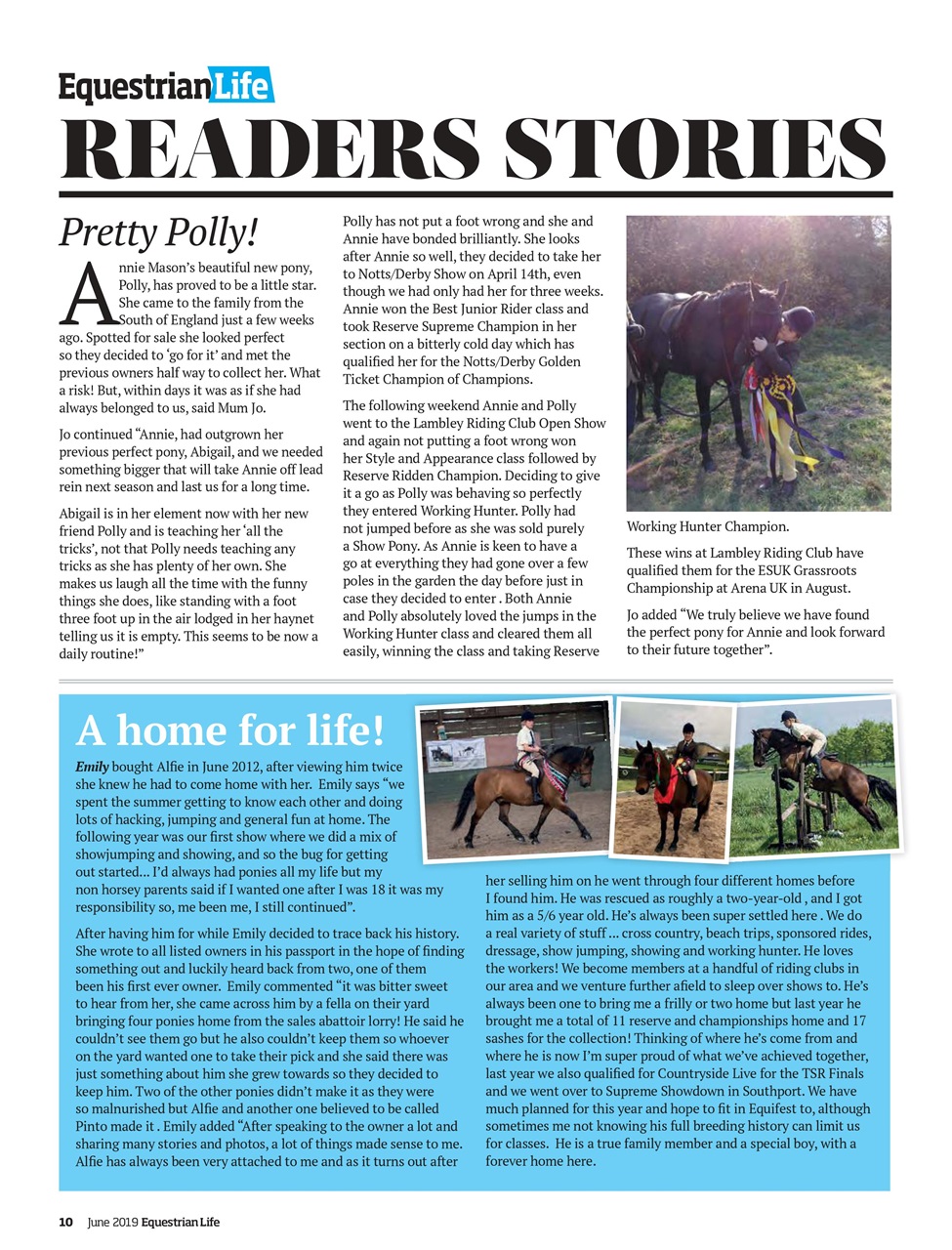 Equestrian Life Magazine Preview Pages