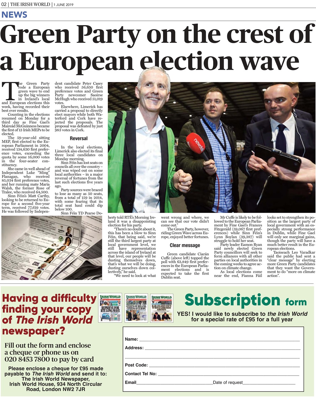 Irish World Preview Pages