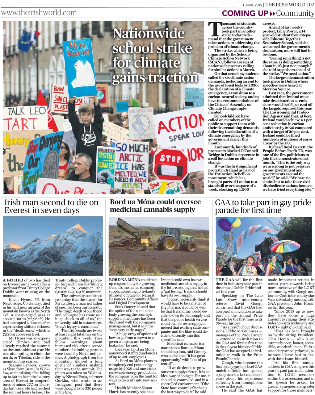 Irish World Preview Pages