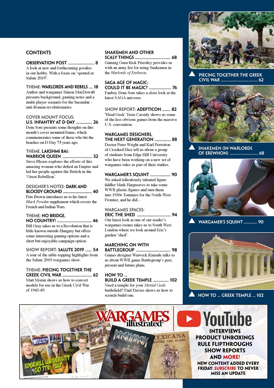 Wargames Illustrated Preview Pages