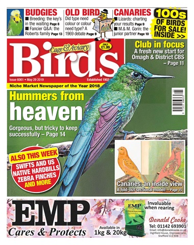 Cage & Aviary Birds issue 29/05/2019