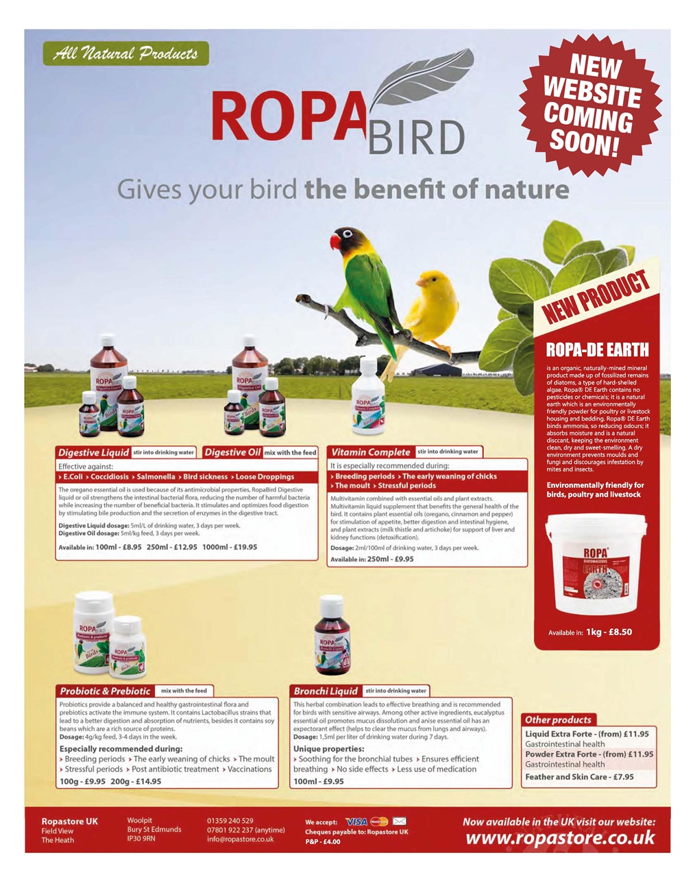 Cage & Aviary Birds Preview Pages