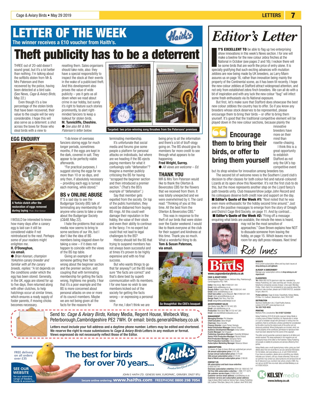 Cage & Aviary Birds Preview Pages