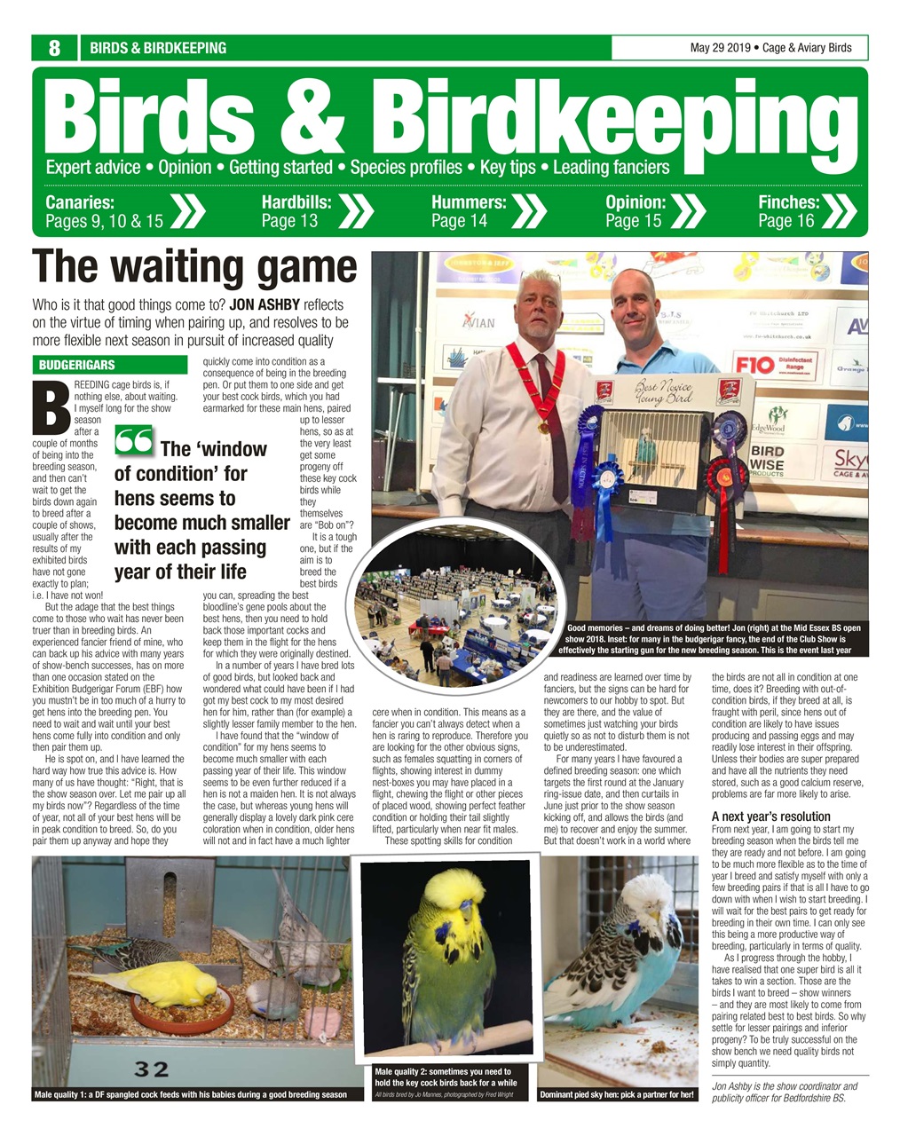 Cage & Aviary Birds Preview Pages