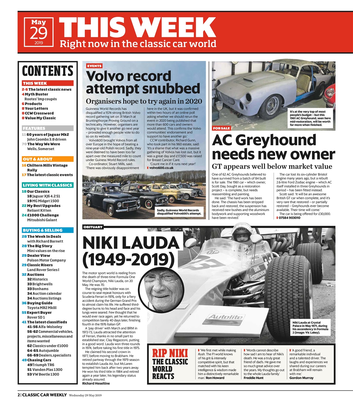 Classic Car Weekly Preview Pages