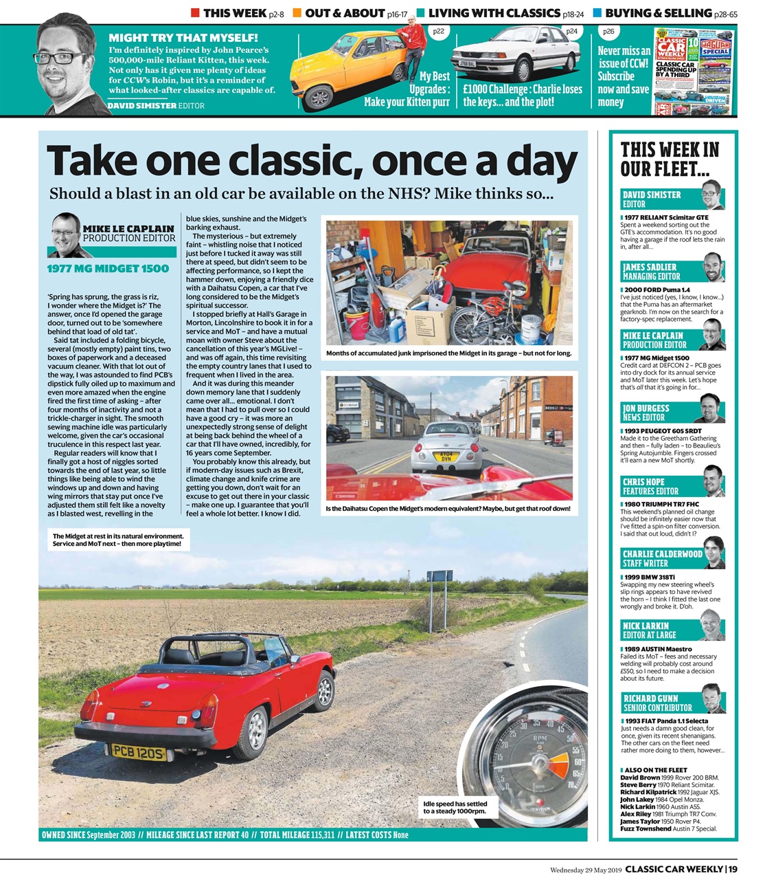 Classic Car Weekly Preview Pages