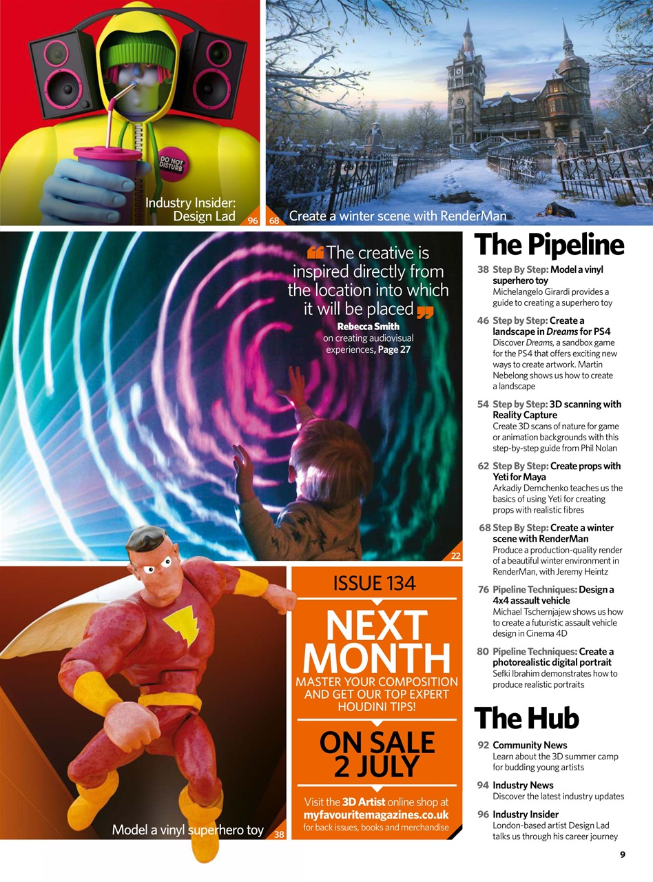 3D Artist Preview Pages