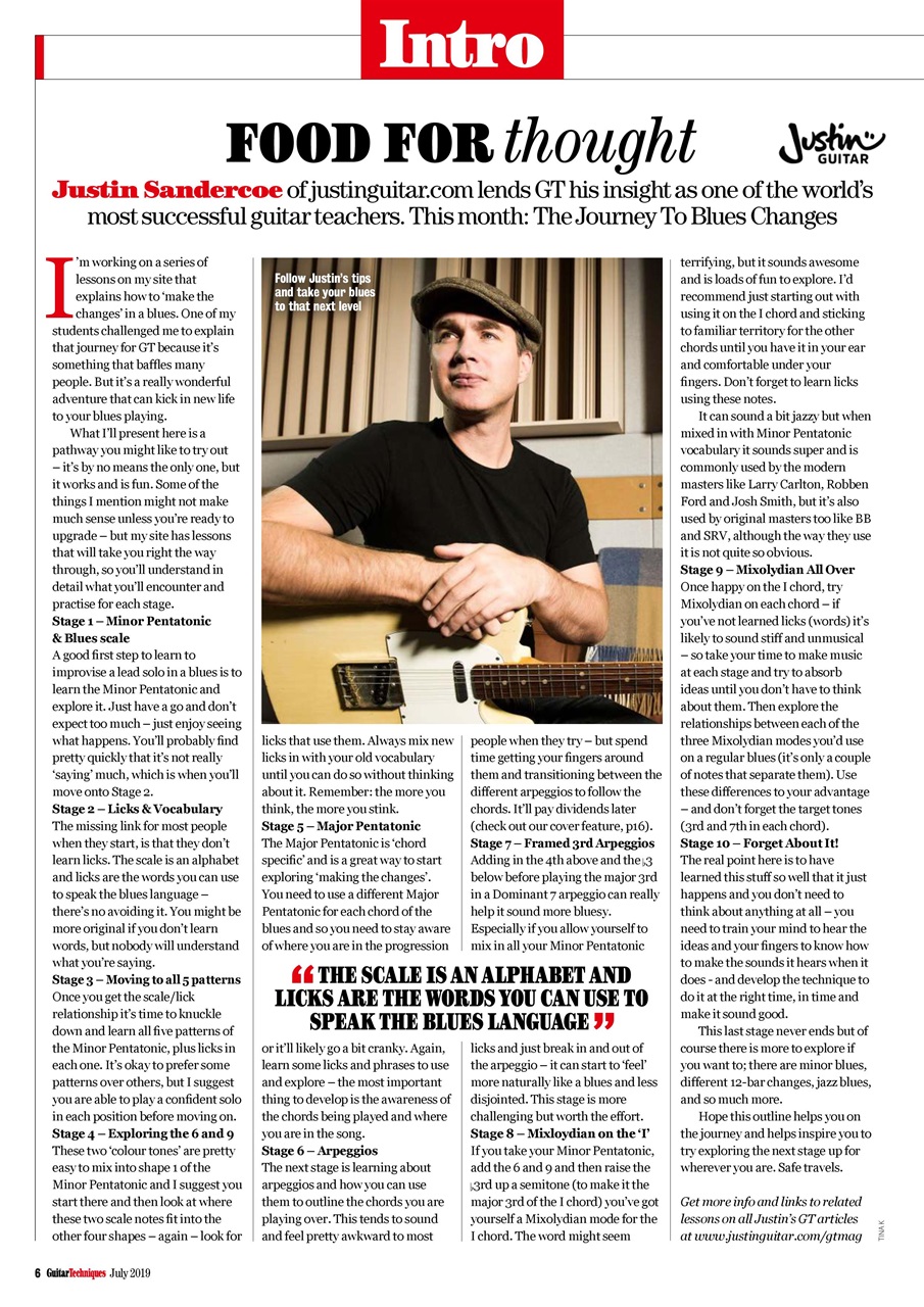 Guitar Techniques Preview Pages