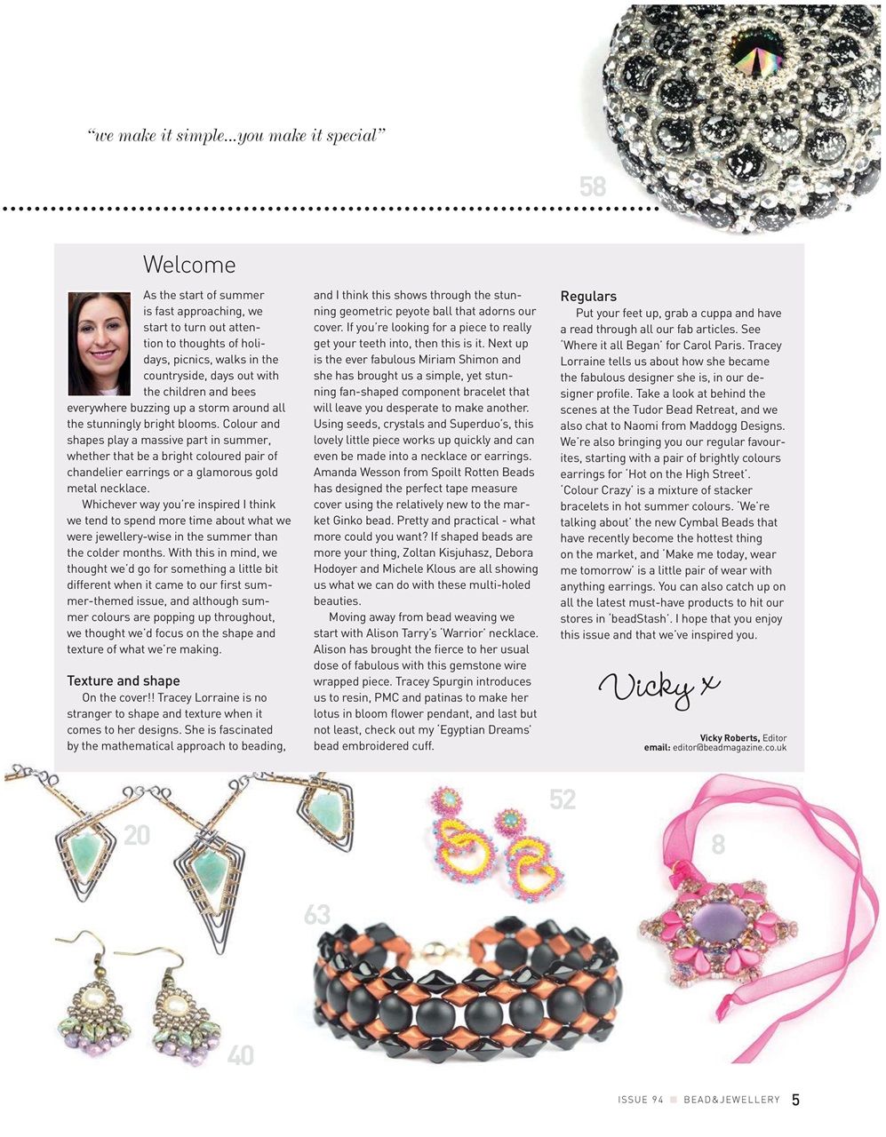 Bead & Jewellery Magazine Preview Pages