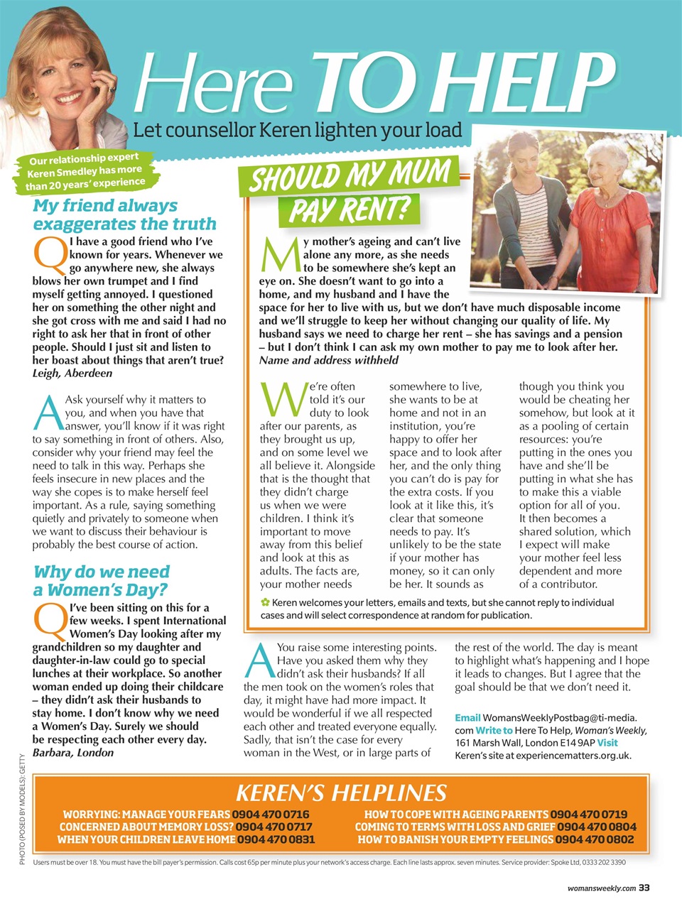 Woman's Weekly Preview Pages