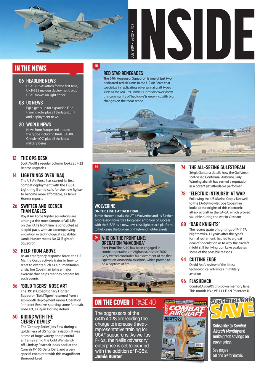 Combat Aircraft Journal Preview Pages