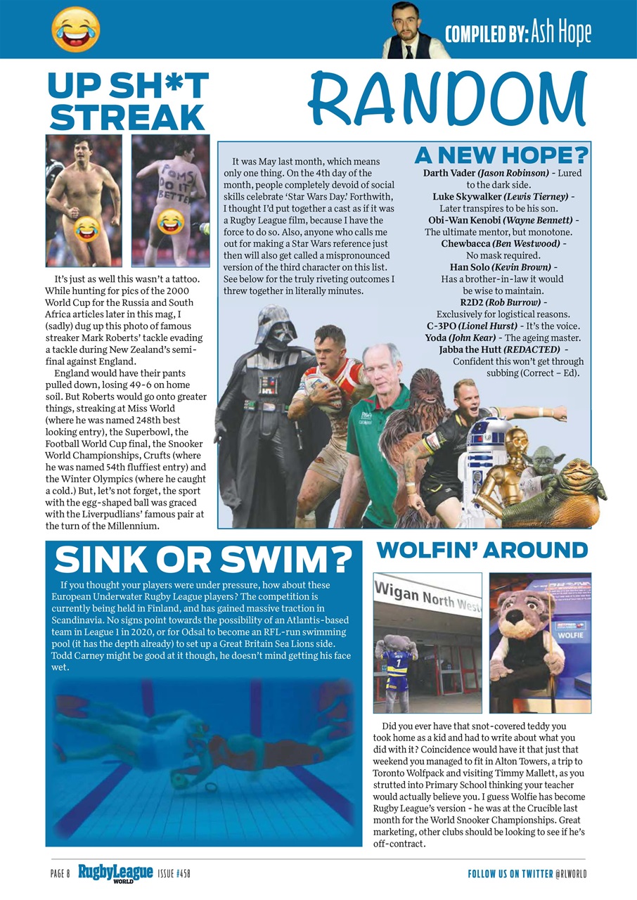 Rugby League World Preview Pages