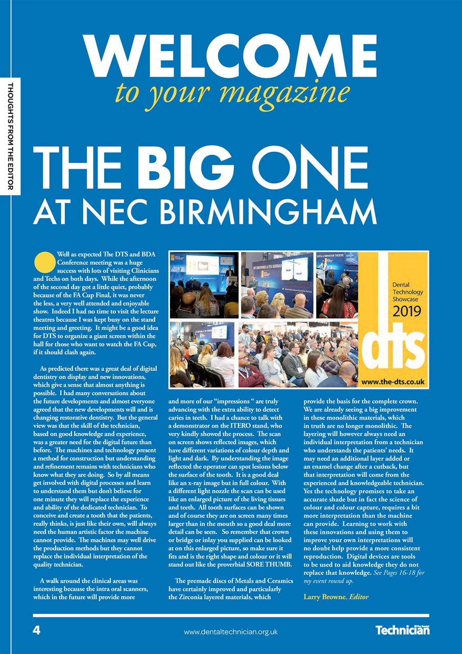 The Dental Technician Magazine Preview Pages