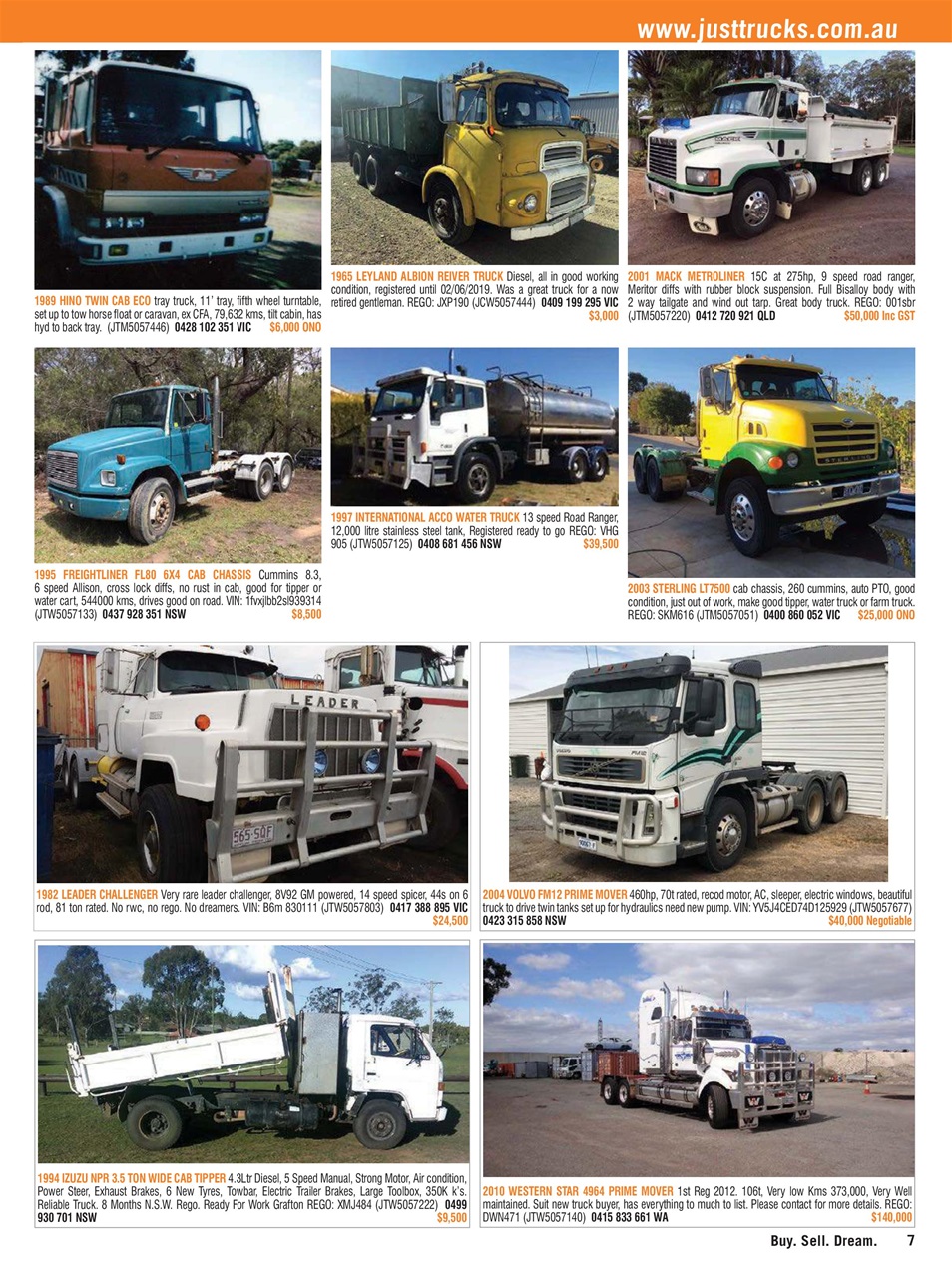 JUST TRUCKS Preview Pages