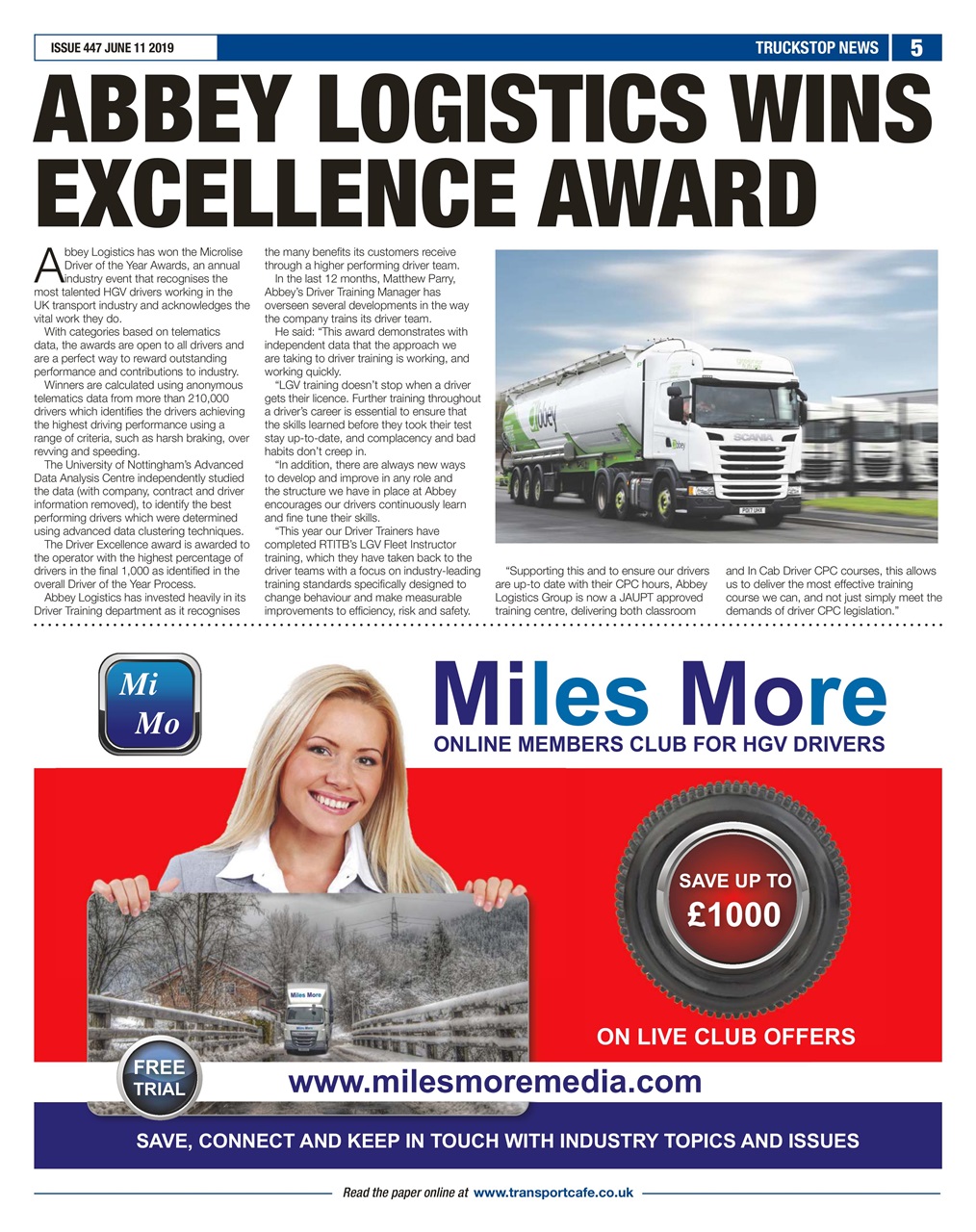 Truckstop News Preview Pages