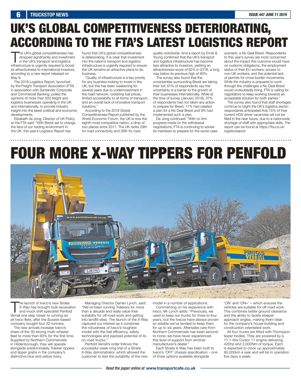 Truckstop News Preview Pages