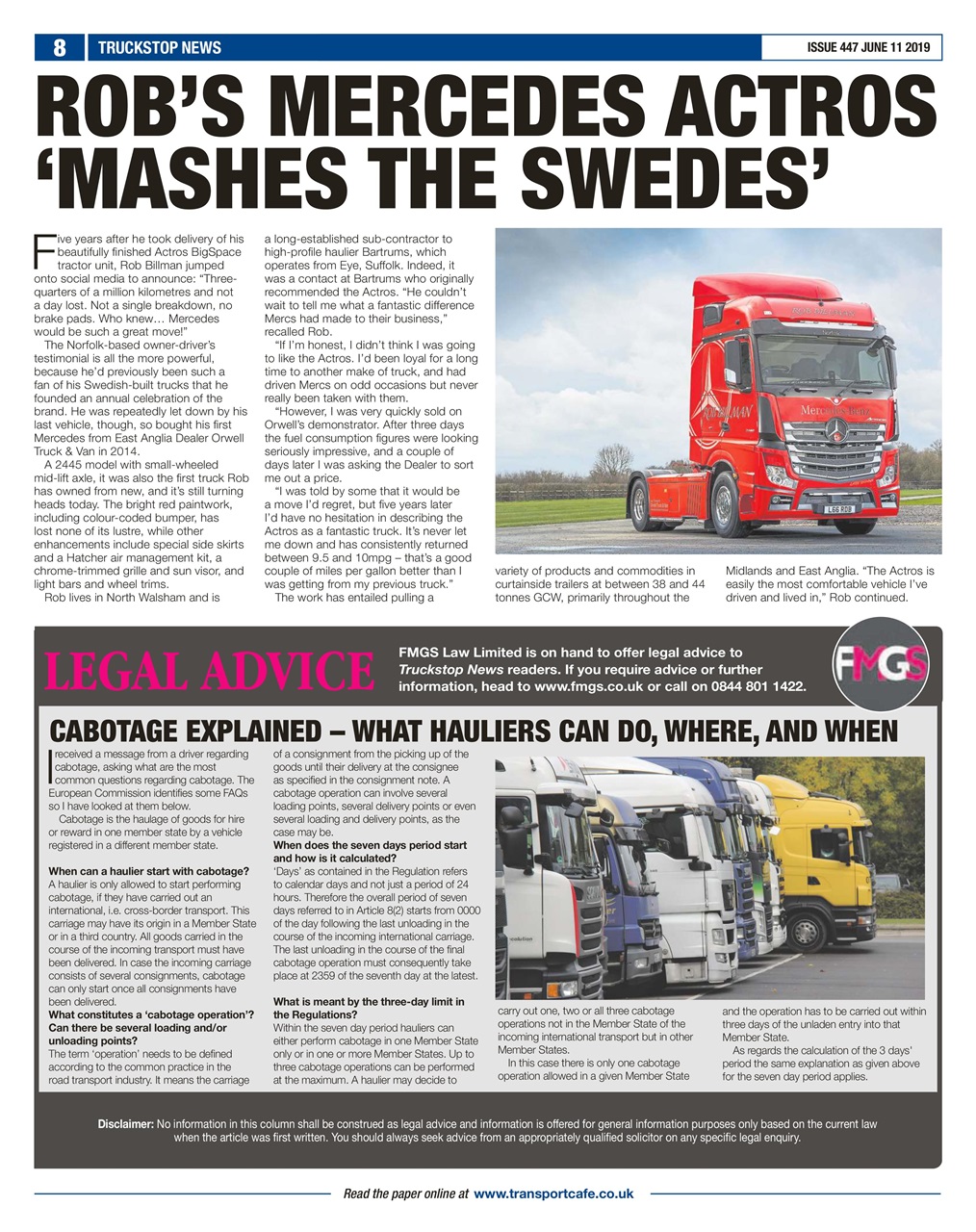 Truckstop News Preview Pages