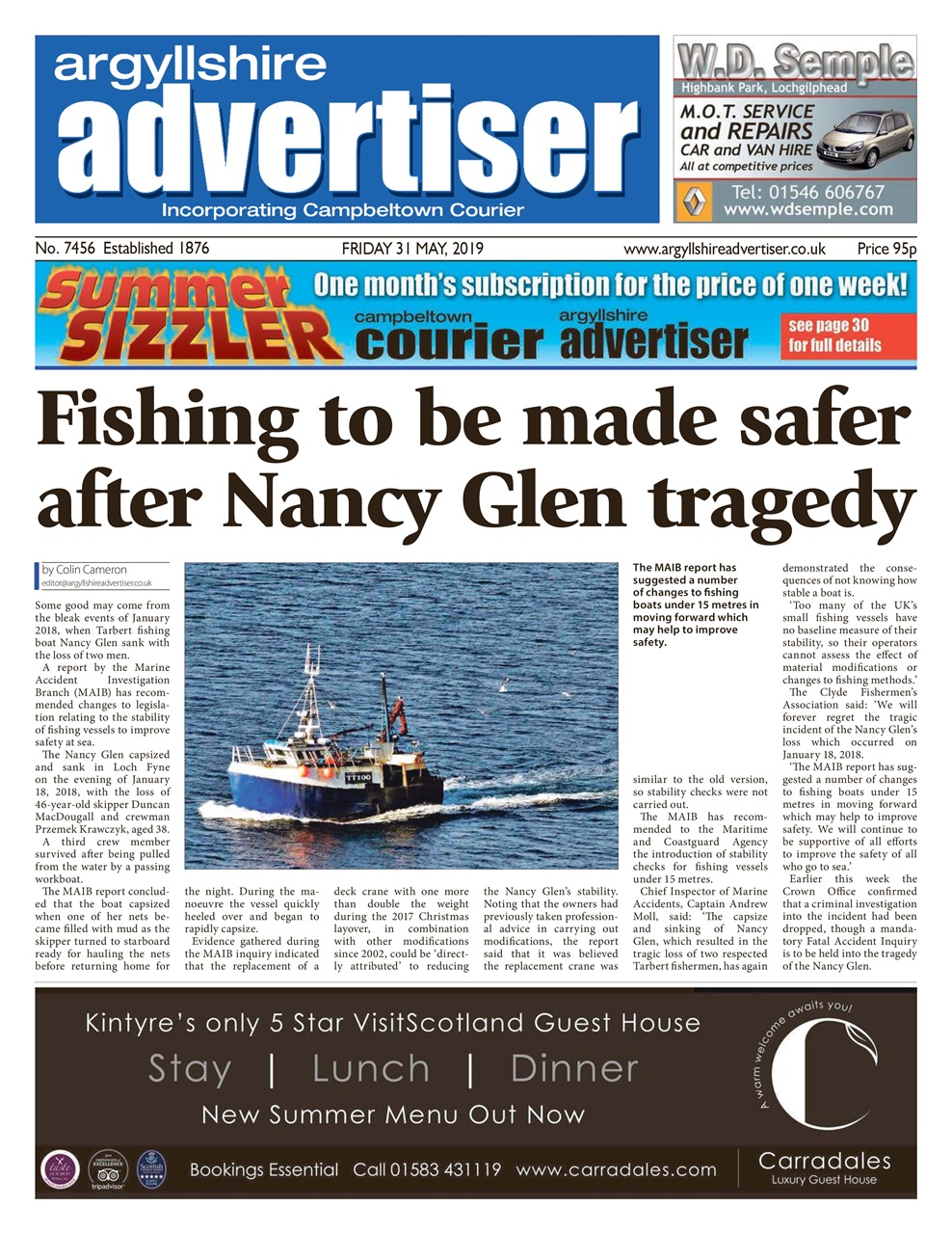 Argyllshire Advertiser Preview Pages