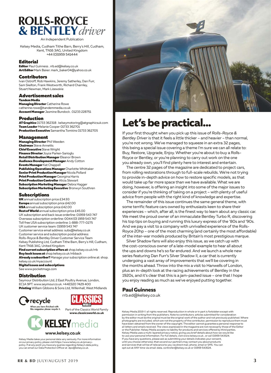 Rolls-Royce & Bentley Driver Preview Pages